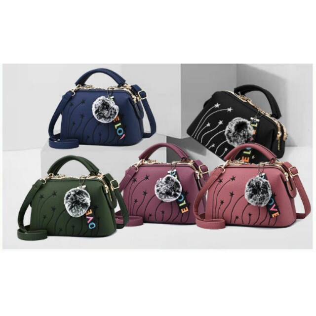 TAS FASHION MJ DOCTOR POMPOM 078-5 BRANDED BATAM IMPORT
