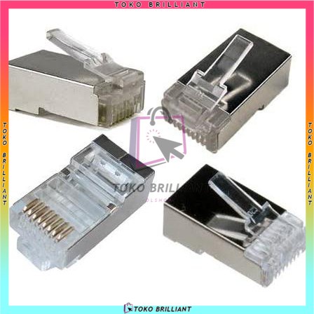 Konektor RJ45 Cat6 Connector Original 50 pcs / 100 pcs [BISA COD]