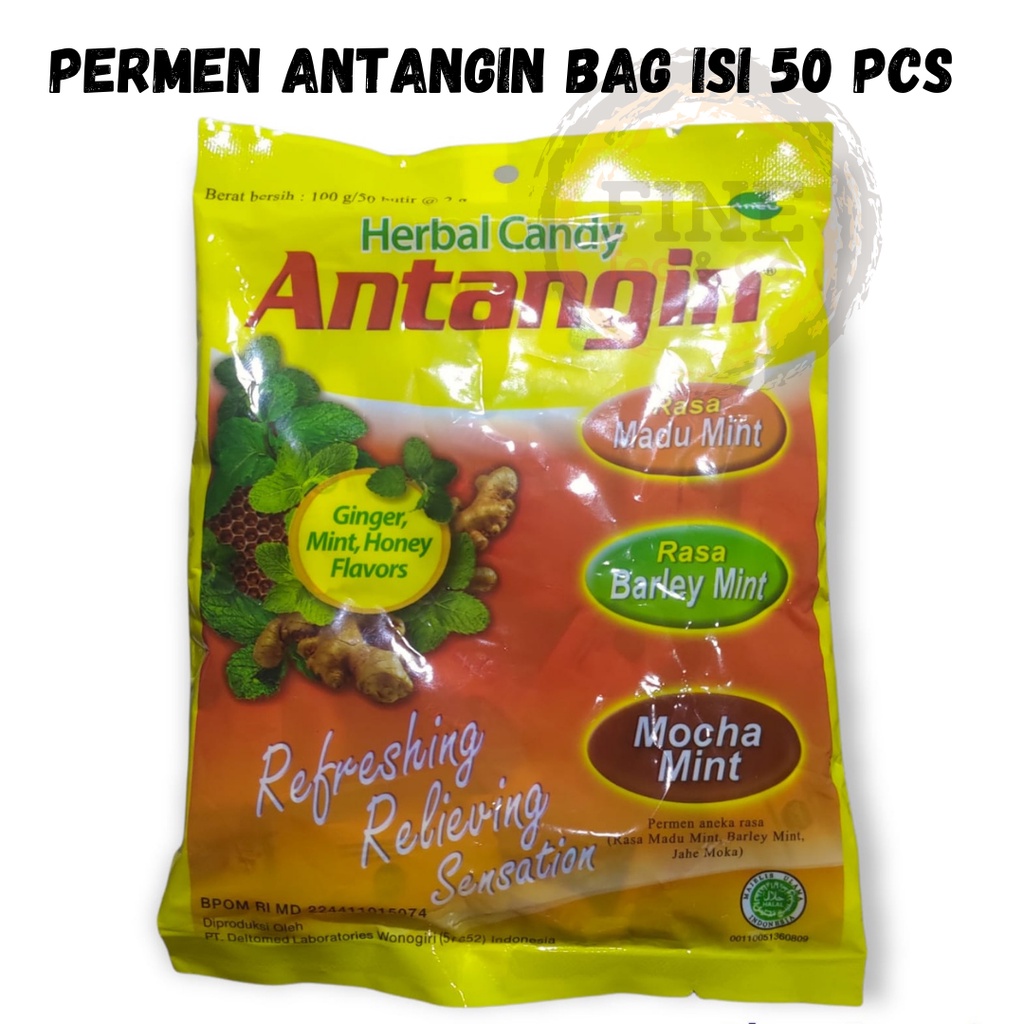 

Permen Antangin Herbal Isi 50pcs Rasa Madu mint Barley Mint Mocha mint