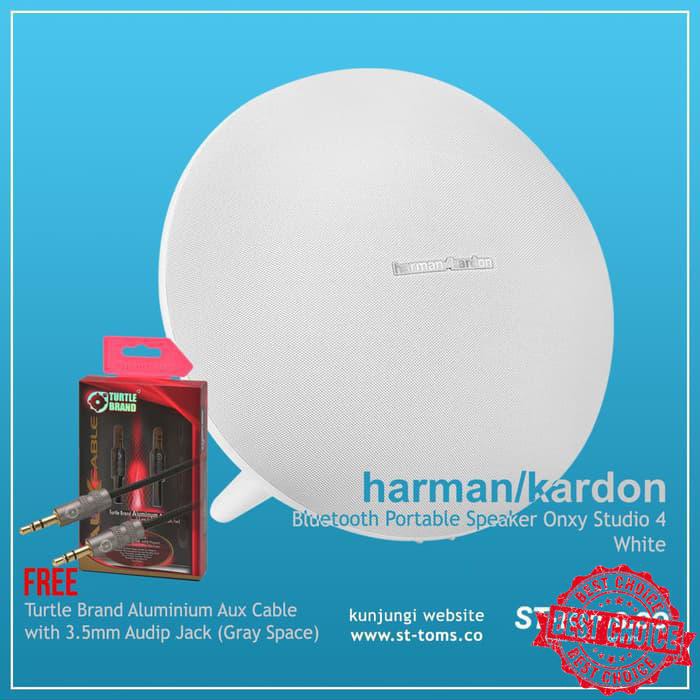 Harman Kardon Onyx Studio 4 Bluetooth Portable Speaker - White