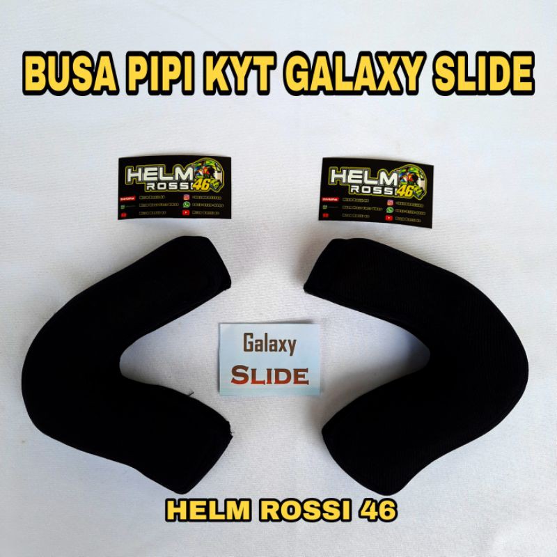 Cheek pad - busa pipi KYT Galaxy slide size S M L XL XXL