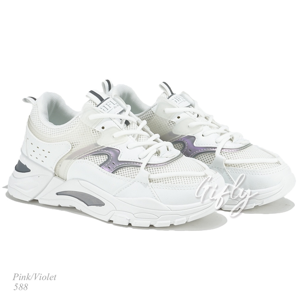 Gifly Kyong Sepatu Sneakers Wanita Sport Shoes-588/Violet