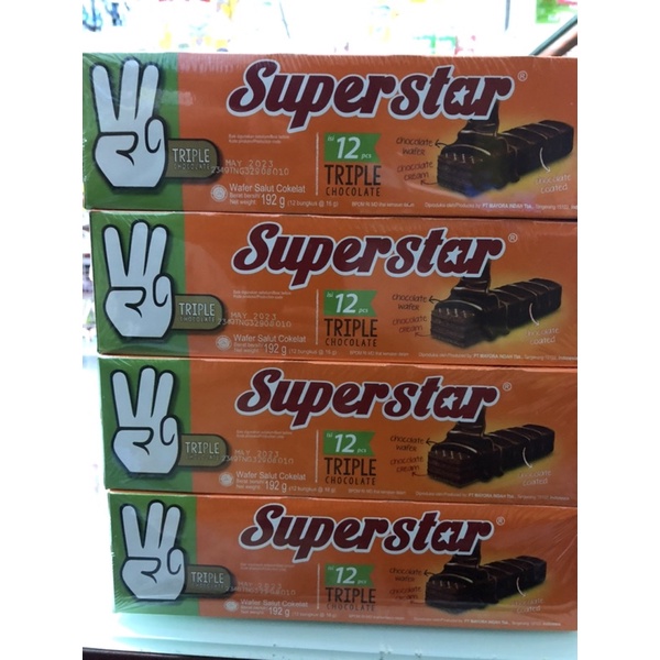 

Superstar Triple Chocolate isi 12 pcs x 16gram