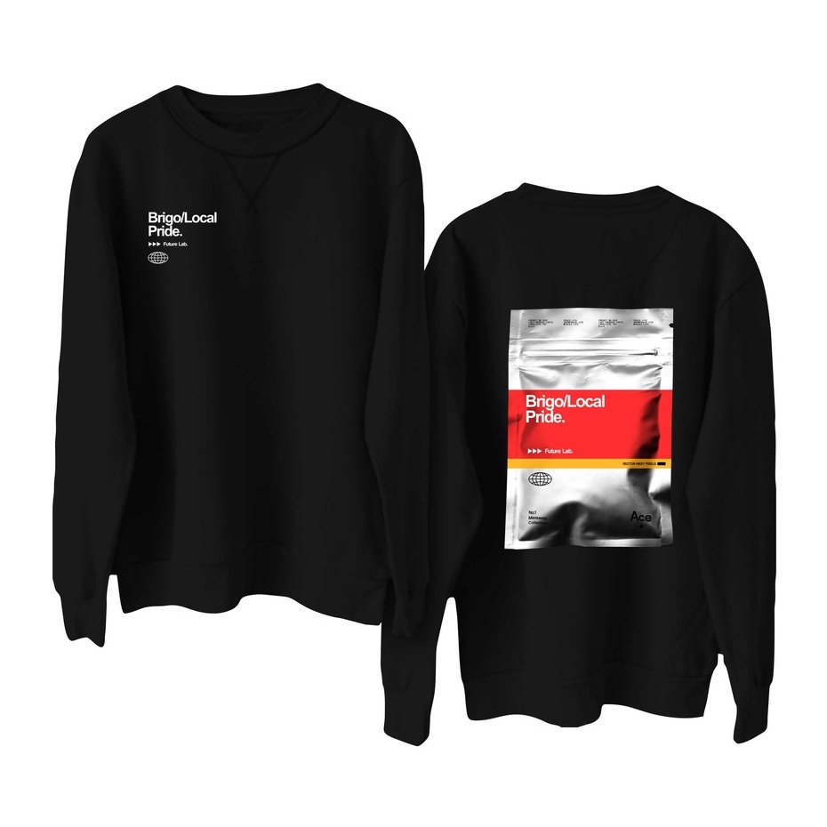 BRIGO Basic Sweatshirt  future lab II Sweater Crewneck BRIGO future lab Sablon DTF Fleece Cotton M-XXL (Pria &amp; Wanita) Free stiker&amp;Gantungan Kunci