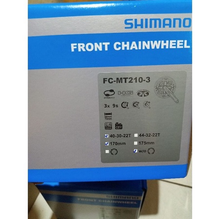 crank shimano altus MT210 Hollowtech 2 mtb 3speed 40-30-22t