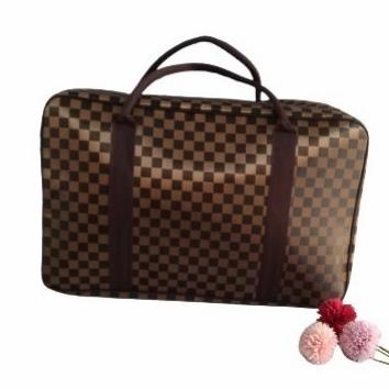 Tas Travel Jumbo Mono Kotak Coklat Koper Baju