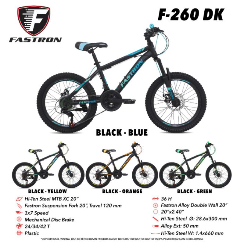 SEPEDA GUNUNG MTB UK 20 FASTRON F260 DK