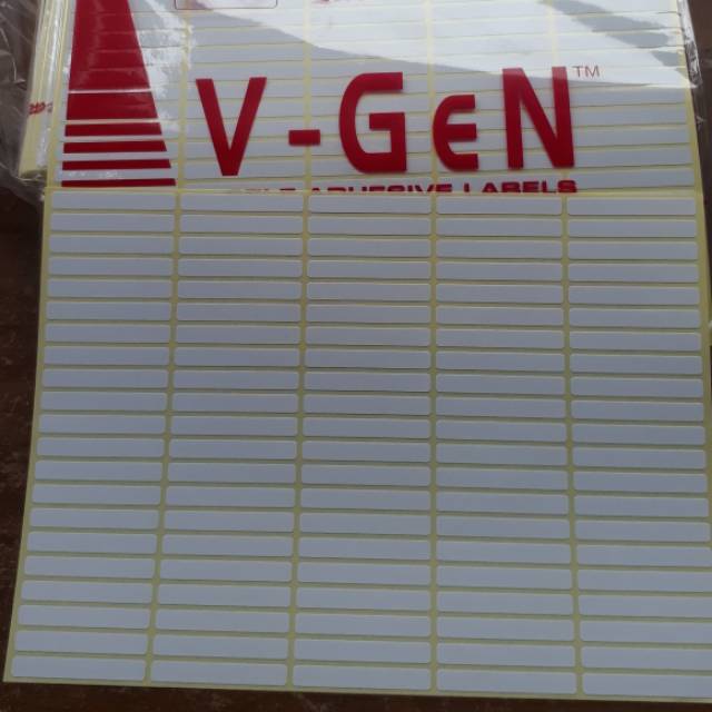 

Label kertas / tip x kertas