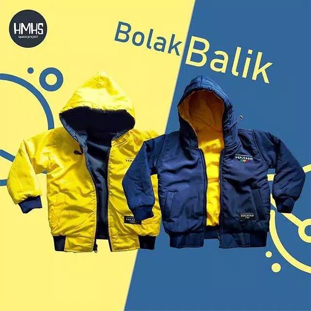 Jaket anak BB/BOLAK-BALIK/captain nallow/switer abu