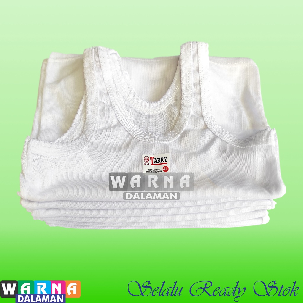 6 Pcs Singlet Ukuran Jumbo Anak Laki-Laki dan Perempuan Usia 6 Sampai 12 Tahun Warna Putih | WARNA DALAMAN