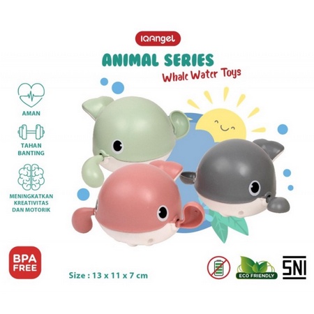 MAI605 MAINAN IQANGEL WHALE WATER TOYS MAINAN MANDI ANAK IQC02