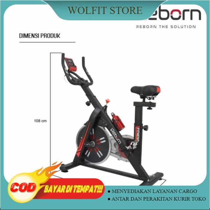 Sepeda Statis Spin Bike ireborn iPedro - Alat Fitness Kualitas Terbaik