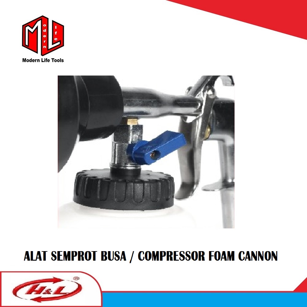 Alat Semprot Busa / Snow Wash Tabung Kecil / Foam Cannon Kompresor HL