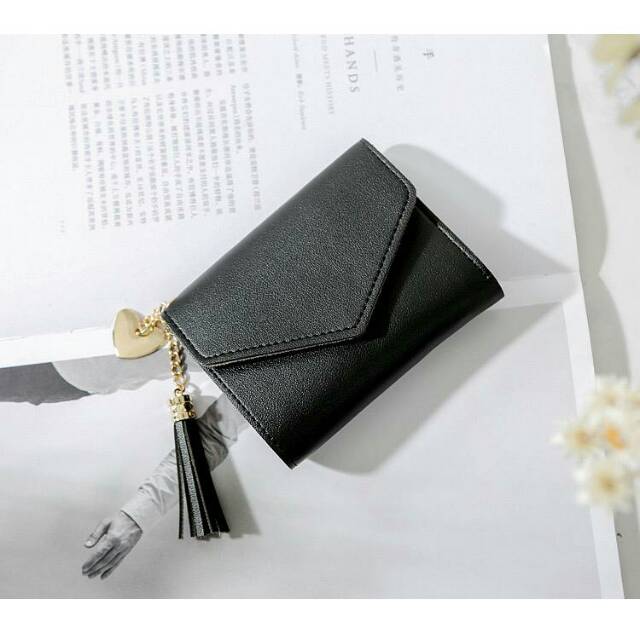 Dompet wanita lipat gantungan love
