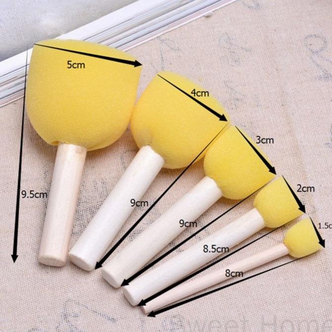 

Kuas Lukis Busa Sponge Brush Painting Brush Kuas Lukis Anak
