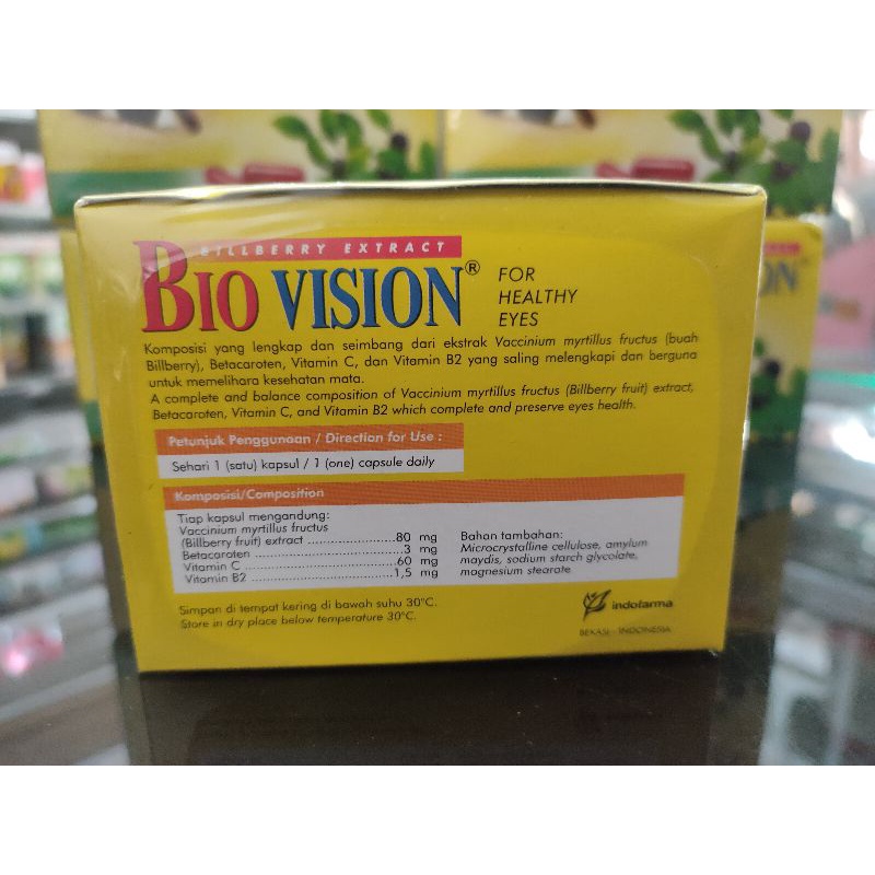 BIOVISION UNTUK KESEHATAN MATA @1STRIP  ISI @10KAPSUL Bio Vision