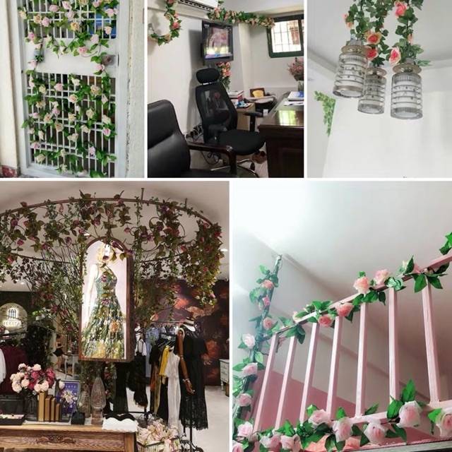 NM357 bunga rambat dekorasi rungan bunga artifisial bunga palsu-3