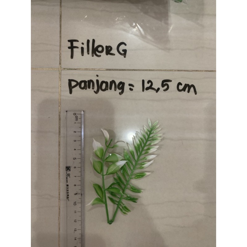 Filler bunga palsu 1 pak isi 100 pcs. Hiasan bunga. Pemanis bunga-Type g - 12.5cm