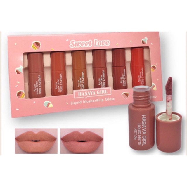 Lipgloss hasaya girl sweet love (6 pcs)