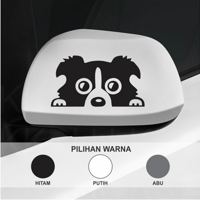 Stiker Spion Mobil Motor Anjing Intip Lucu Car Cutting Sticker Vinyl
