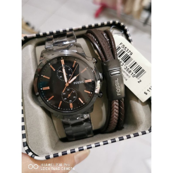 Jam Tangan Pria FS5379 FS 5379 Giftset Gelang