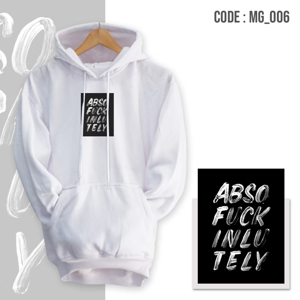 Hoodie Pria Terbaru Warna Putih Sweater Hodie Cowok Cewek Vertical Original Jaket Laki Laki Oversize Suiter Cowok Unisex