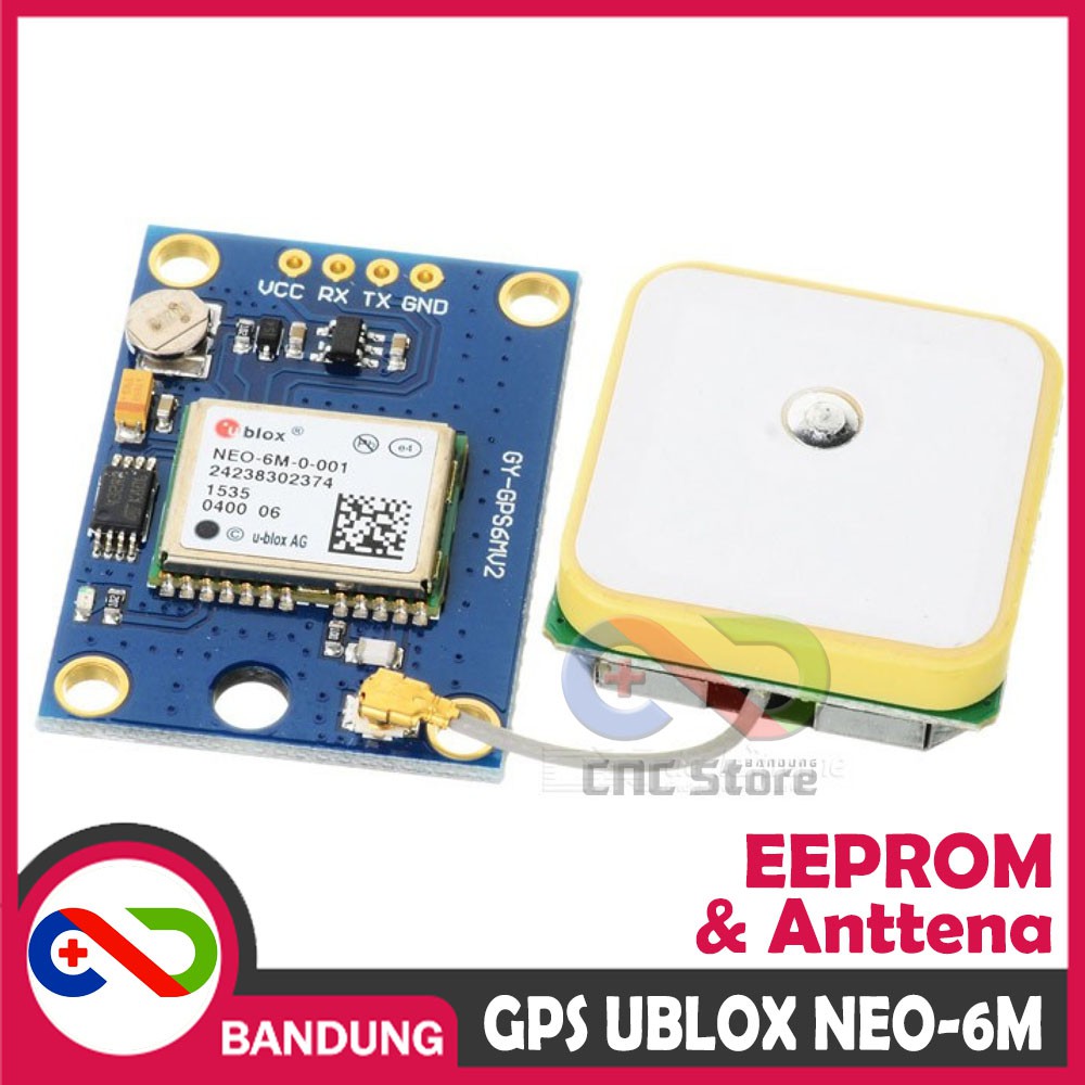 GPS UBLOX NEO-6M GY-NEO6MV2 WITH EEPROM &amp; ANTENNA MODULE