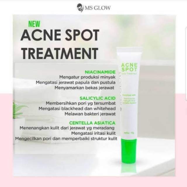 ACNE SPOT MS GLOW PENGHILANG JERAWAT AKTIF GEL JERAWAT OBAT JERAWAT