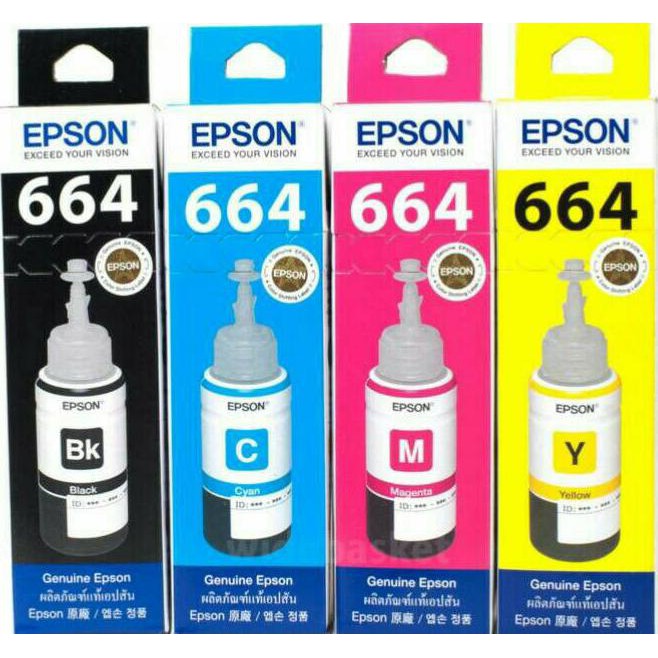 

TINTA PRINTER EPSON 664 PAKETAN