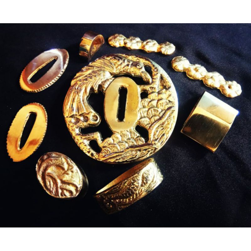 tsuba aksesoris katana pedang