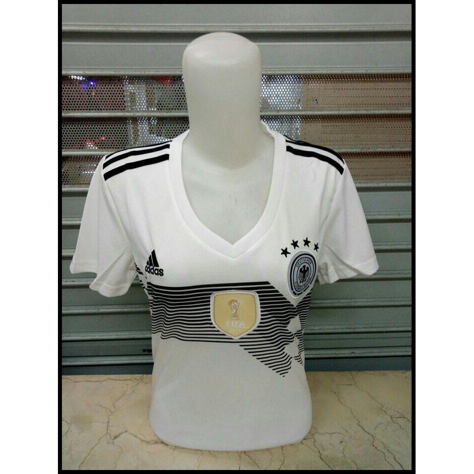 (Turun Harga) Jersey Bola Ladies Jerman Home World Cup Piala Dunia 2018 Grade Ori