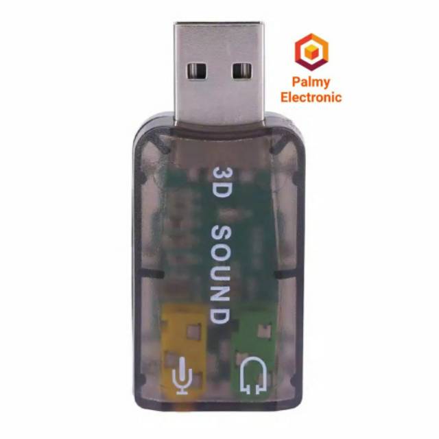 USB Soundcard 3D Sound 5.1 CH Audio Adapter Plug&amp;Play