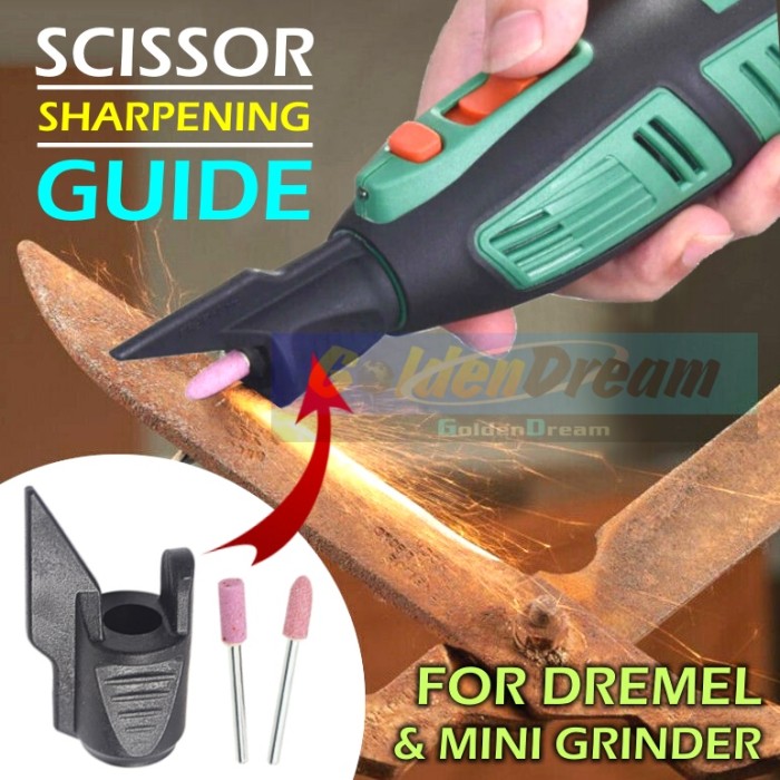 

Scissor Sharpening Guide for Mini Grinder Dremel Alat Asah Gunting