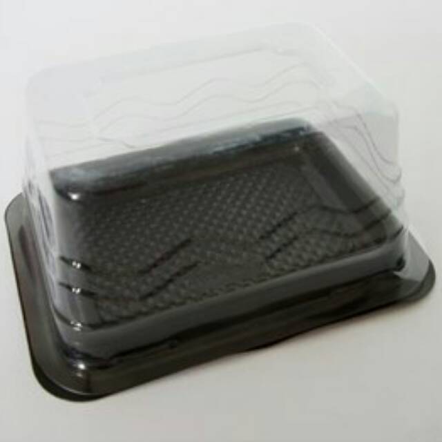 TRAY MIKA cake mini tart kotak coklat