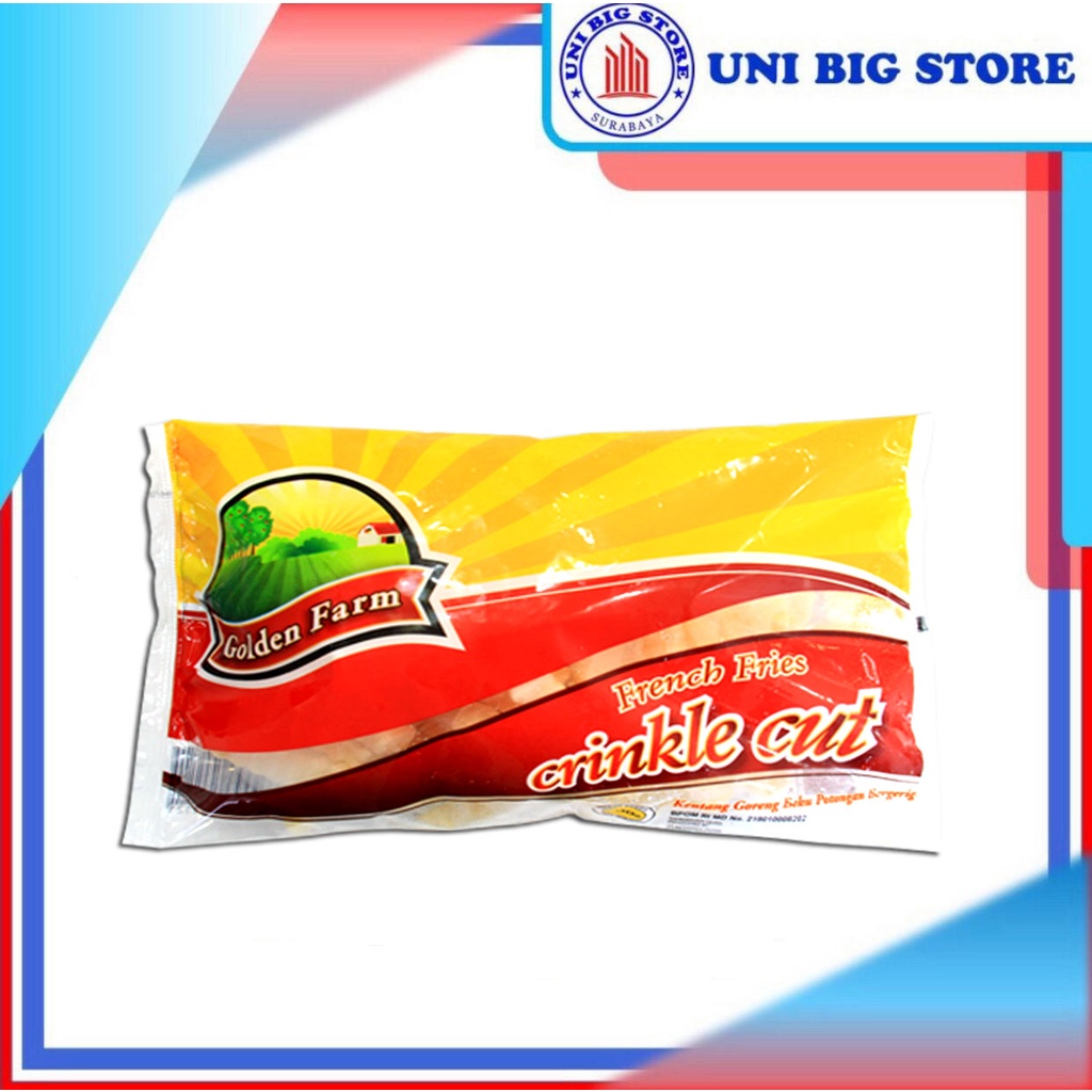 

Golden Farm French Fries Crinkle Cut 500 gr Kentang Goreng Bergerigi