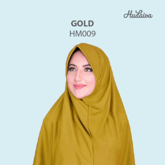 HM009 - Gold - Jilbab Hudaiva Morocco