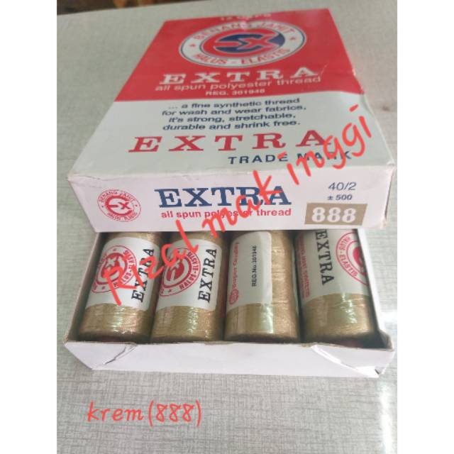 Benang jahit extra krem(888) 500 yards