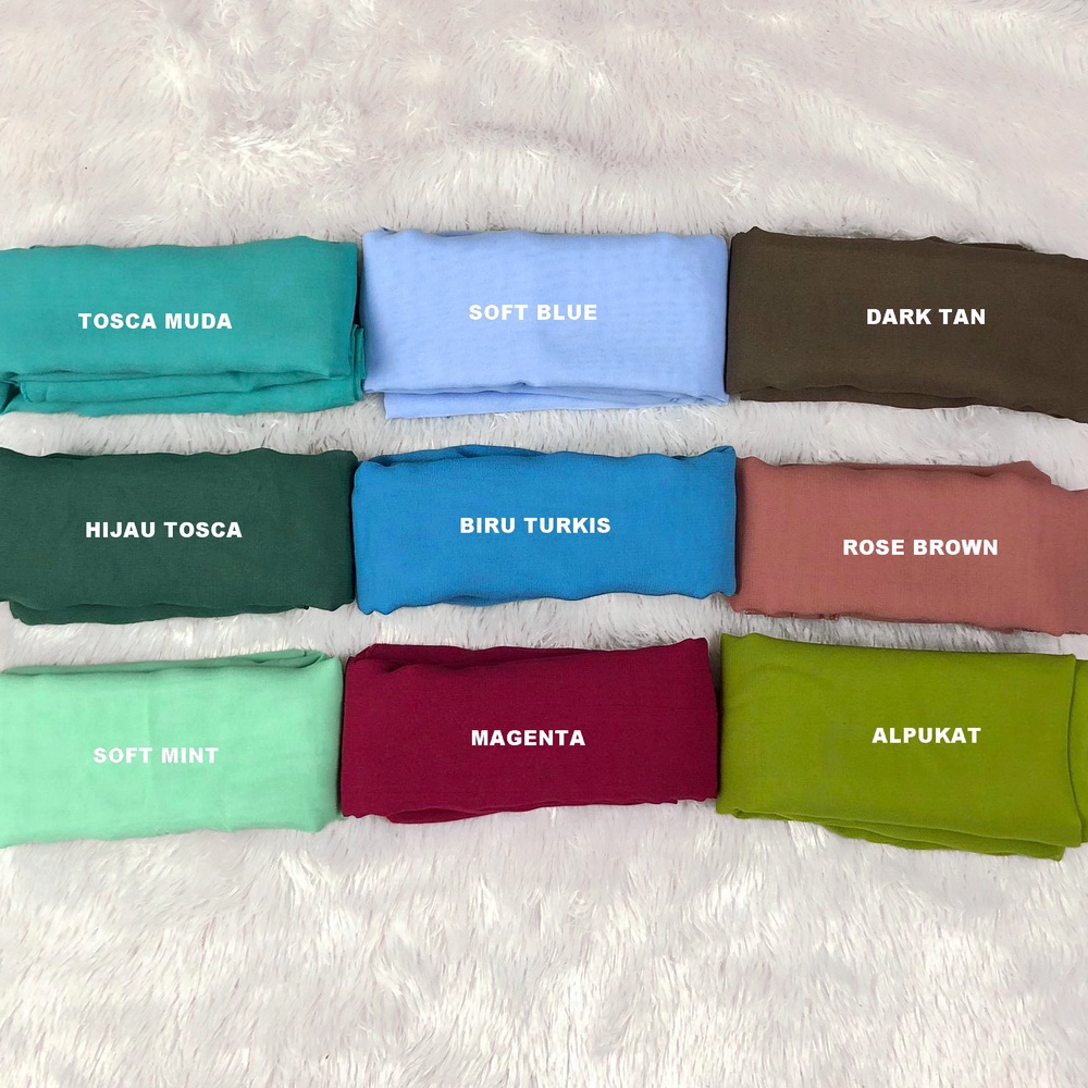 Bella Square Polycotton Hijab Segi Empat PART I