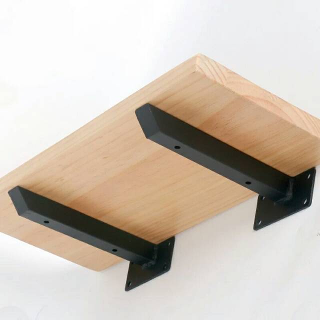 Jual Bracket Dinding Rak Kayu Logam Lurus Bracket Rak Dinding untuk ...