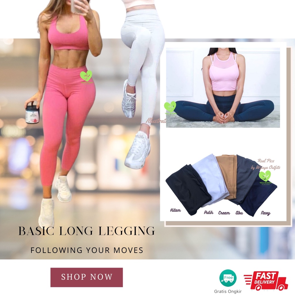 [Outfits] Celana Legging Panjang / Celana Yoga Wanita / Setrit Panjang Wanita / Celana Strit Wanita / Celana Ketat Wanita / Leging Wanita