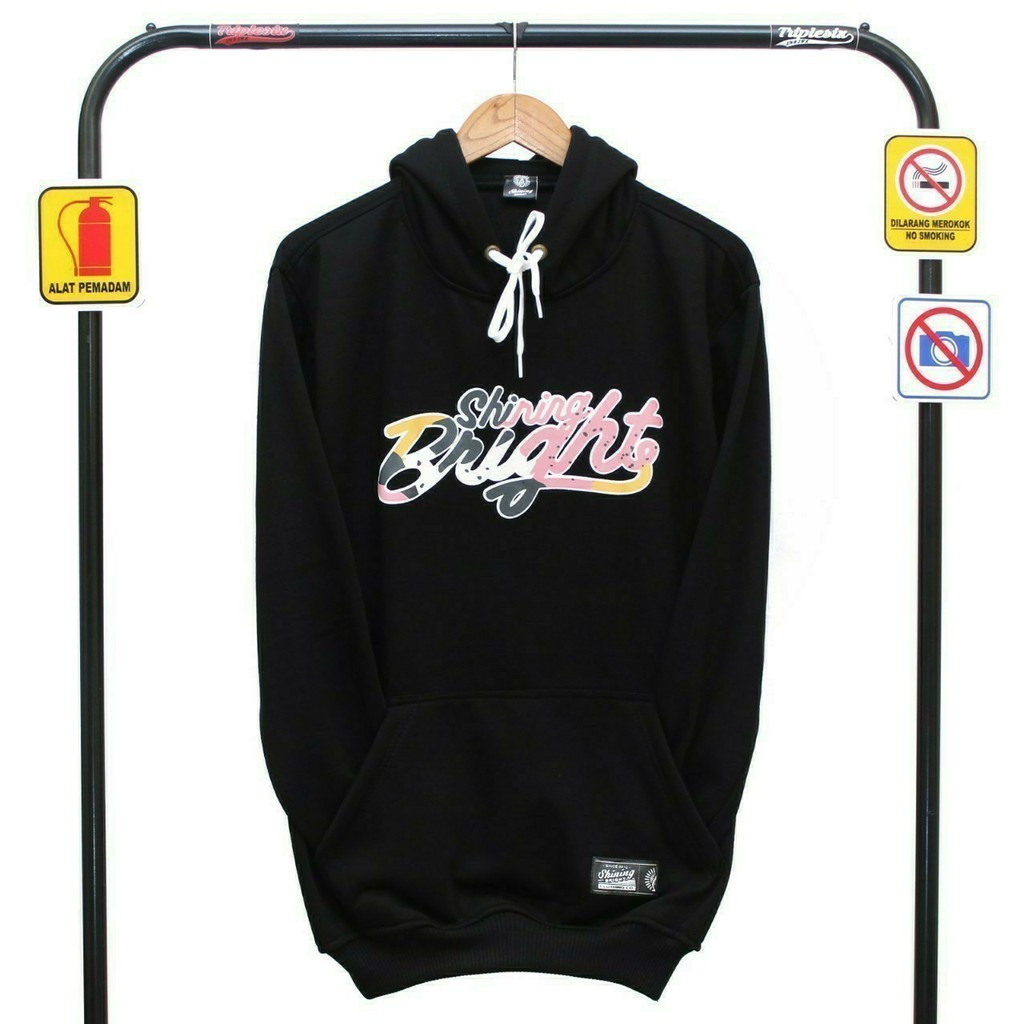 Sweater unisex shining bright sweater hoodie pria dan cewe