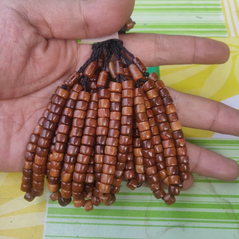 Gelang kauka kaukah marjan 27 butir SD-SMP coklat original kokka kaoka kauka kaokah