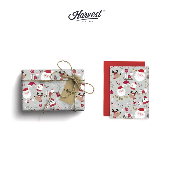 

Paket Kertas Kado & Kartu Natal Harvest Wrap Kit - Wonder Santa