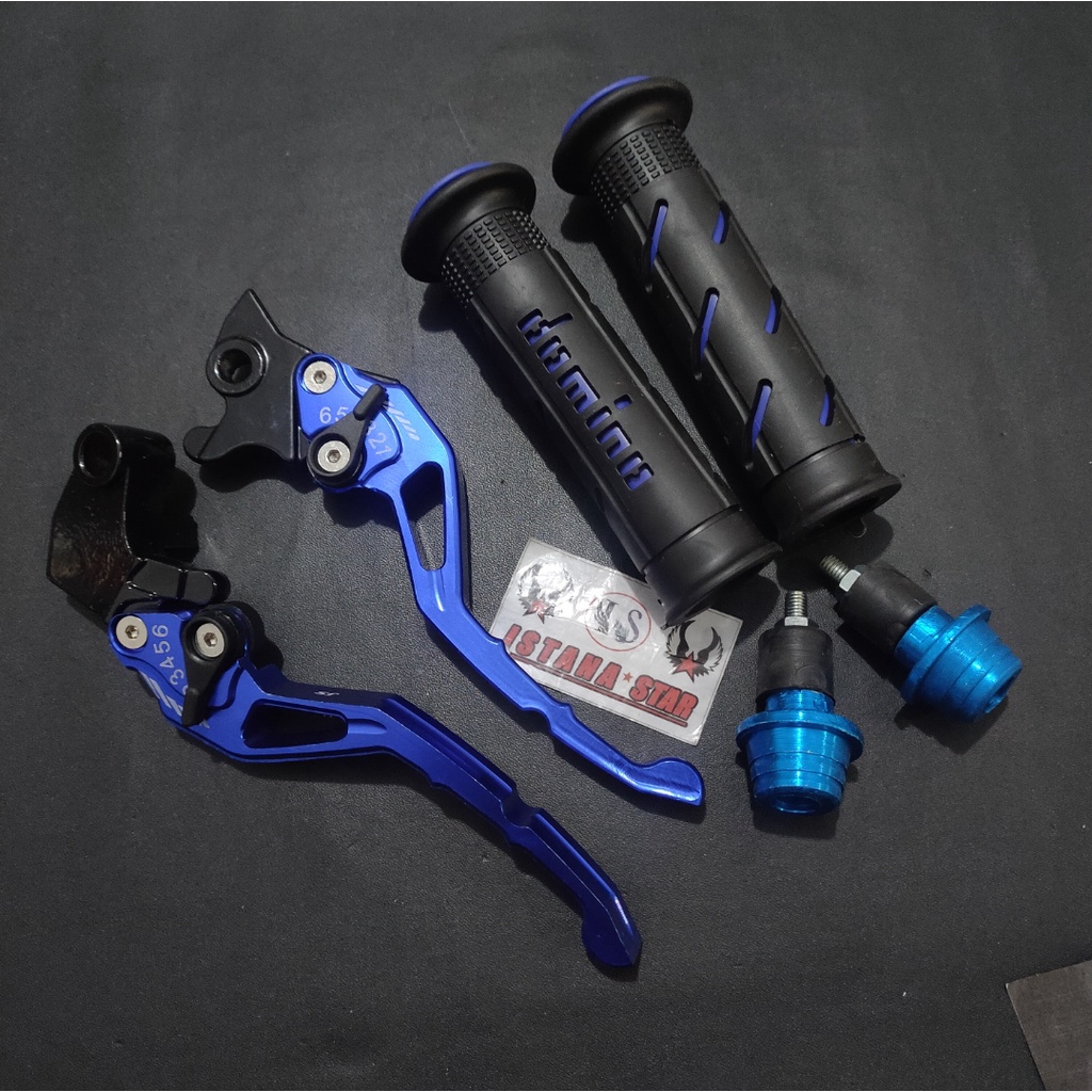 HANDLE REM KOPLING YAMAHA VIXON OLD VIXION NEW PLUS GRIP DOMINO SISIK+JALU STANG CNC