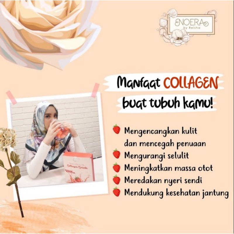 [READY STOCK] NOERA COLLAGEN DRINK RASA PEACH WITH BIRD'S NEST &amp; SAFFRON EXTRACT