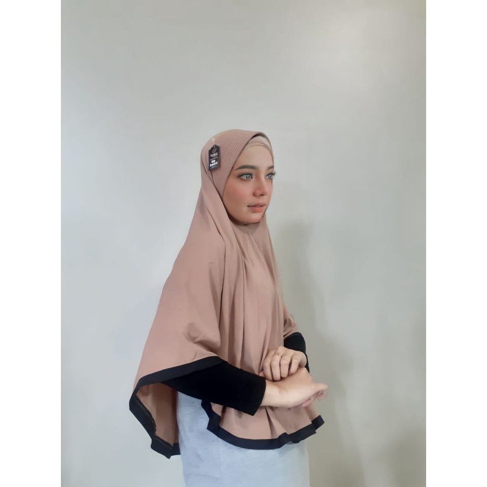 JILBAB BERGO Kerudung hijab khimar krudung INSTAN JERSEY P XL