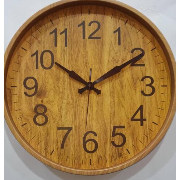 Model terkini Jam dinding vintage motif kayu terlaris 79L