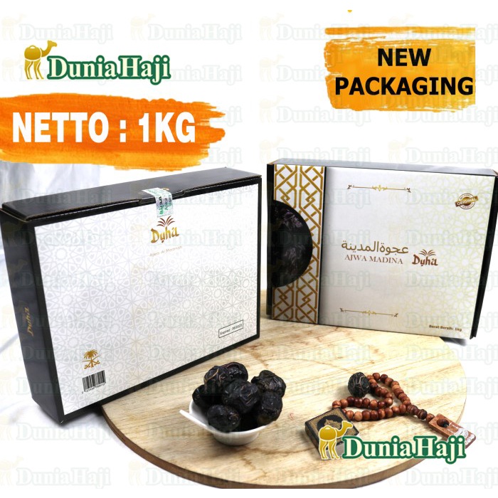 

Kurma Ajwa Asli Madinah 1kg Kurma Nabi Premium Original Saudi Dates