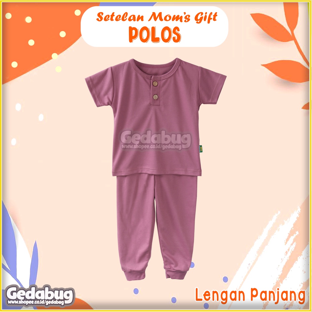 CPR Setelan  Anak Mom's Gift Polos  | Piyama Anak Katun | Unisex  GEDABUG