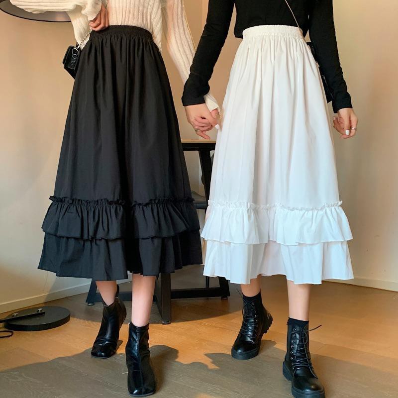 Rok Ruffle Midi [M001]